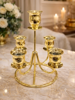 Gold Candle Holder