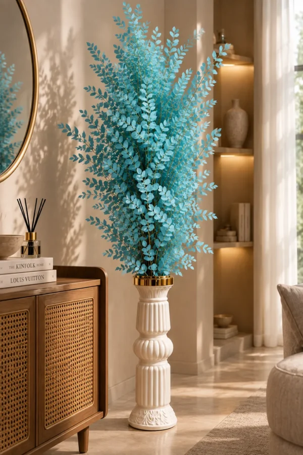 30b70d19-8c93-4599-a759-8aa78c42f2ec Teal Artificial Pine Tree - product view 3