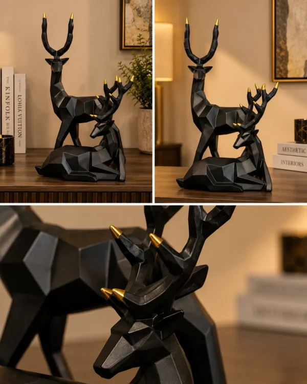Sculptural Deer Figurine - product view 3