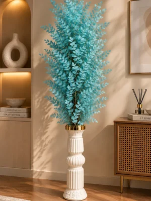 Teal Artificial Pine Tree
