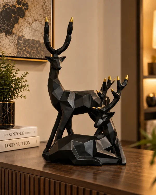 Sculptural Deer Figurine