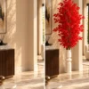 Red Blossom Artificial Tree