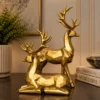 ChatGPT Image Sep 10, 2026, 05_45_42 PM (2) Gold Deer Figurine Pair - product view 2