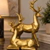 ChatGPT Image Sep 10, 2026, 05_45_43 PM (3) Gold Deer Figurine Pair - product view 3