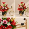 Bicycle Planter with Artificial Flowers - product view 3