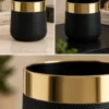 ChatGPT Image Sep 10, 2026, 08_07_42 PM (1) Black Ceramic Planter - product view 3