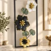 ChatGPT Image Sep 10, 2026, 08_44_32 PM (1) Floral Metal Wall Art — Black & Gold - product view 2