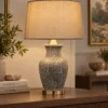 Marbled Crackle Ceramic Table Lamp