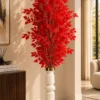Red Blossom Artificial Tree