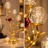 Rose Branch Crystal Globe Table Lamp - product view 3