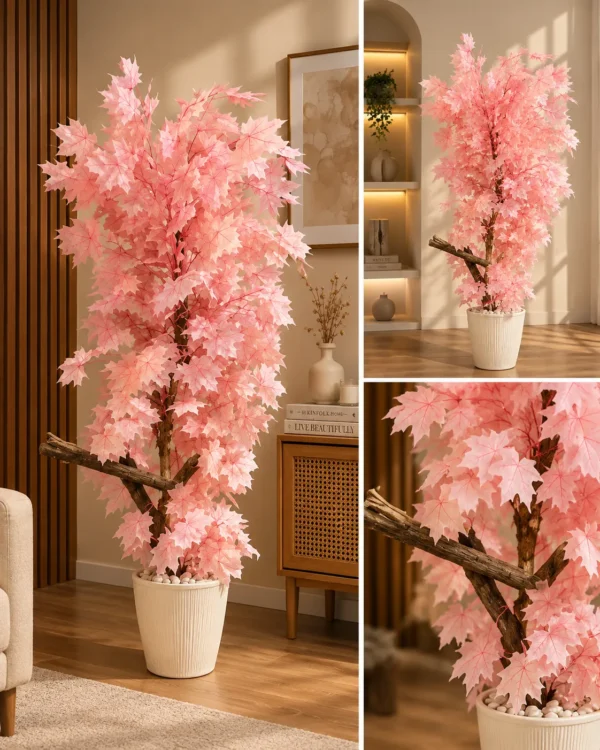 afcc87be-8199-4e4f-9af7-045ba993d259 Pink Blossom Artificial Tree - product view 2