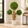 Three-Ball Artificial Topiary Tree