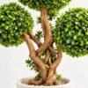 Three-Ball Artificial Topiary Tree