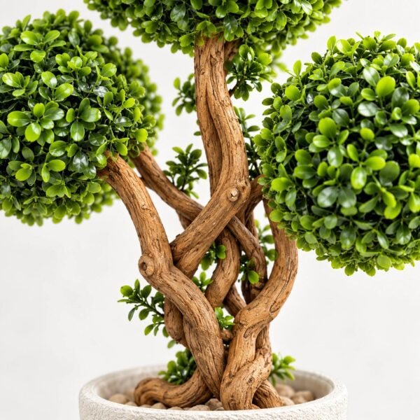 Three-Ball Artificial Topiary Tree
