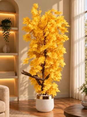 70 inch Yellow Blossom Artificial Tree