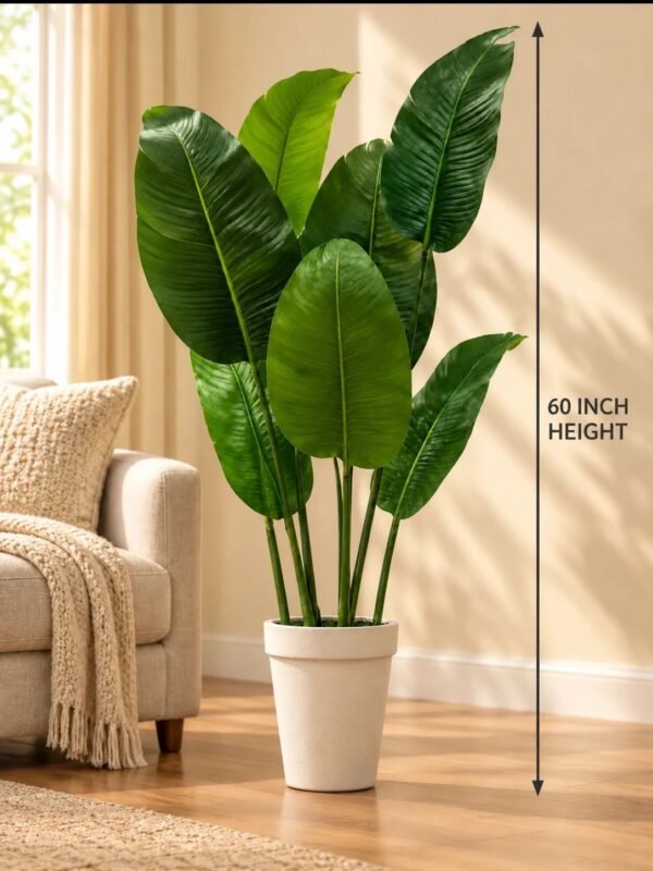 60 inch Artificial Banana Tree