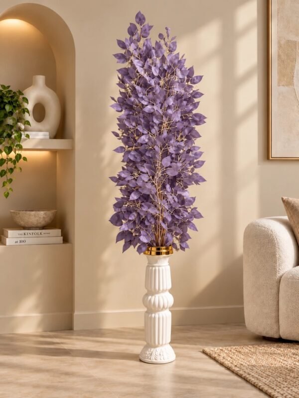Light Purple Foliage Artificial Indoor Tree