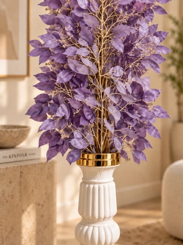 Light Purple Foliage Artificial Indoor Tree