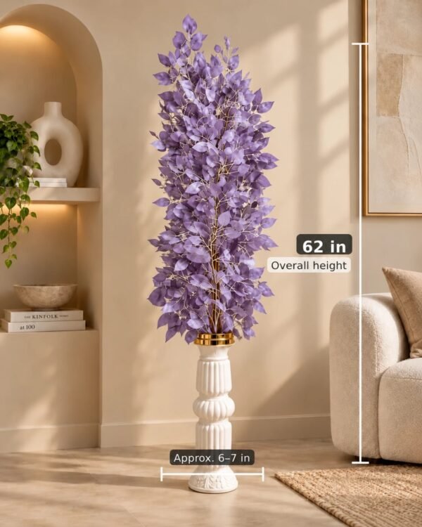 Light Purple Foliage Artificial Indoor Tree