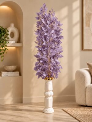 img_4530 Light Purple Foliage Artificial Indoor Tree