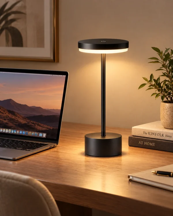 Aesthetic Touch Table Lamp in Black