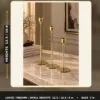 Brass Taper Candle Holders – Set of 3