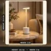Aesthetic Touch Table Lamp in White