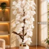 70 inch White Blossom Artificial Tree