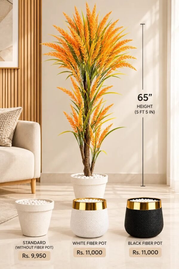 65-Inch Artificial Golden Corn Tree