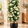 img_4606-2 White Daisy Blossom Artificial Tree