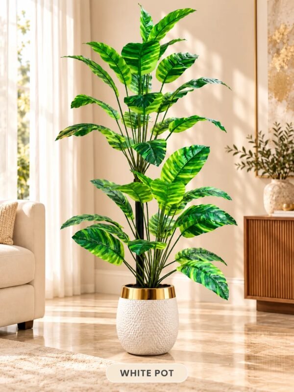 Variegated Tropical Leaf Artificial Plant
