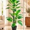 Variegated Tropical Leaf Artificial Plant