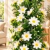 img_4627 White Daisy Blossom Artificial Tree