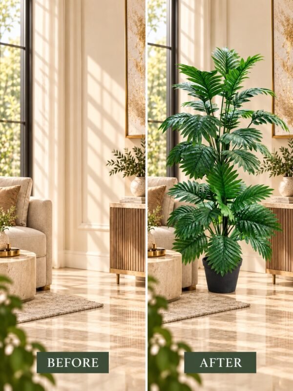 Tropical Palm Artificial Floor Plant