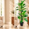 Variegated Tropical Leaf Artificial Plant