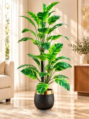 img_4672 Variegated Tropical Leaf Artificial Plant