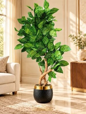 img_4674 Golden Stripe Foliage Artificial Tree